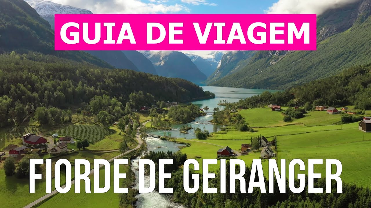Fiorde de Geiranger em 4k. Noruega, Geirangerfjord para visitar