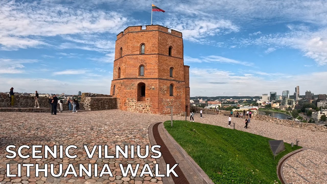 ❤️ Scenic Vilnius Lithuania Walk 🥰 Peaceful Streets, Historic Squares & Panoramic Views | 4K 60FPS