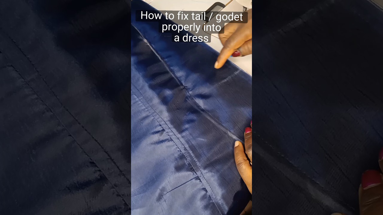 How to give your tail/Godet a sharp pencil edge #sewing #sewingbox #diy #tailormade