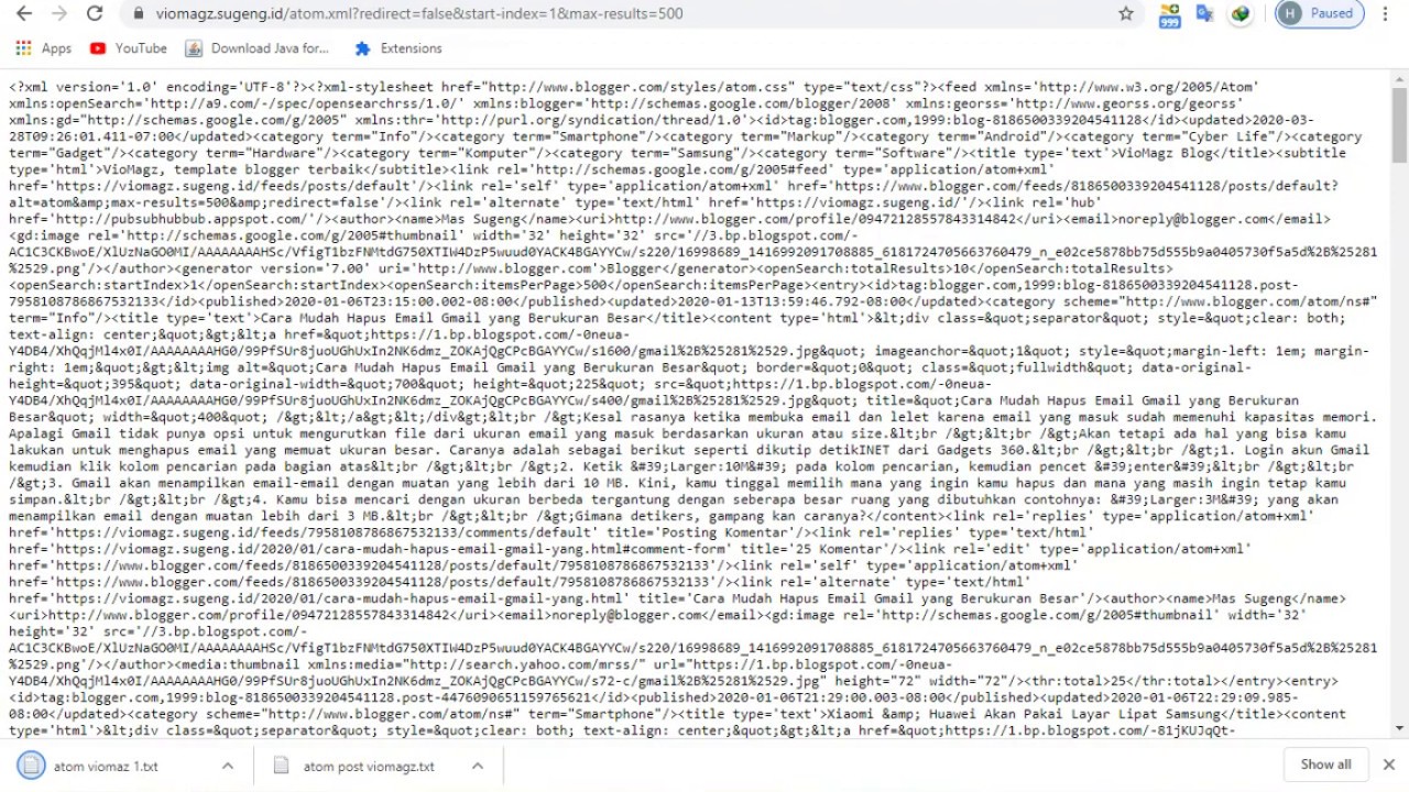 Cara mengambil Postingan Blog orang lain Menggunkan Google Crome