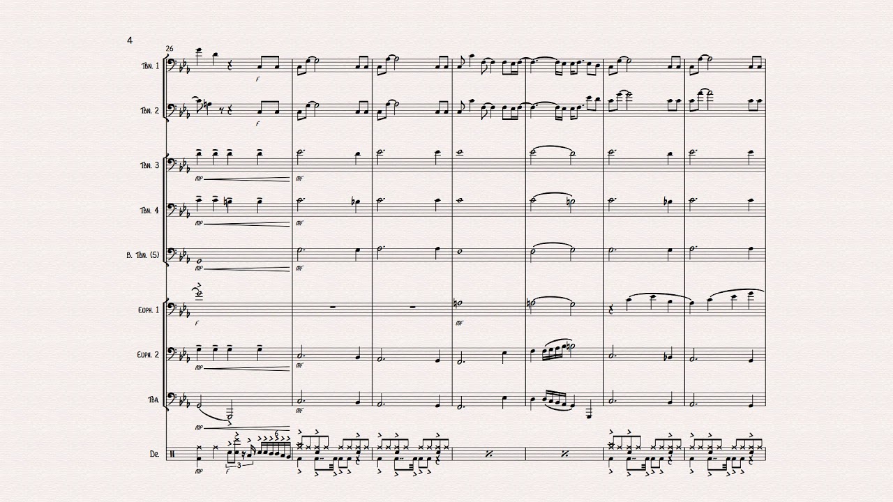 Skyfall Low Brass Ensemble Arranged By Blake LaBarge