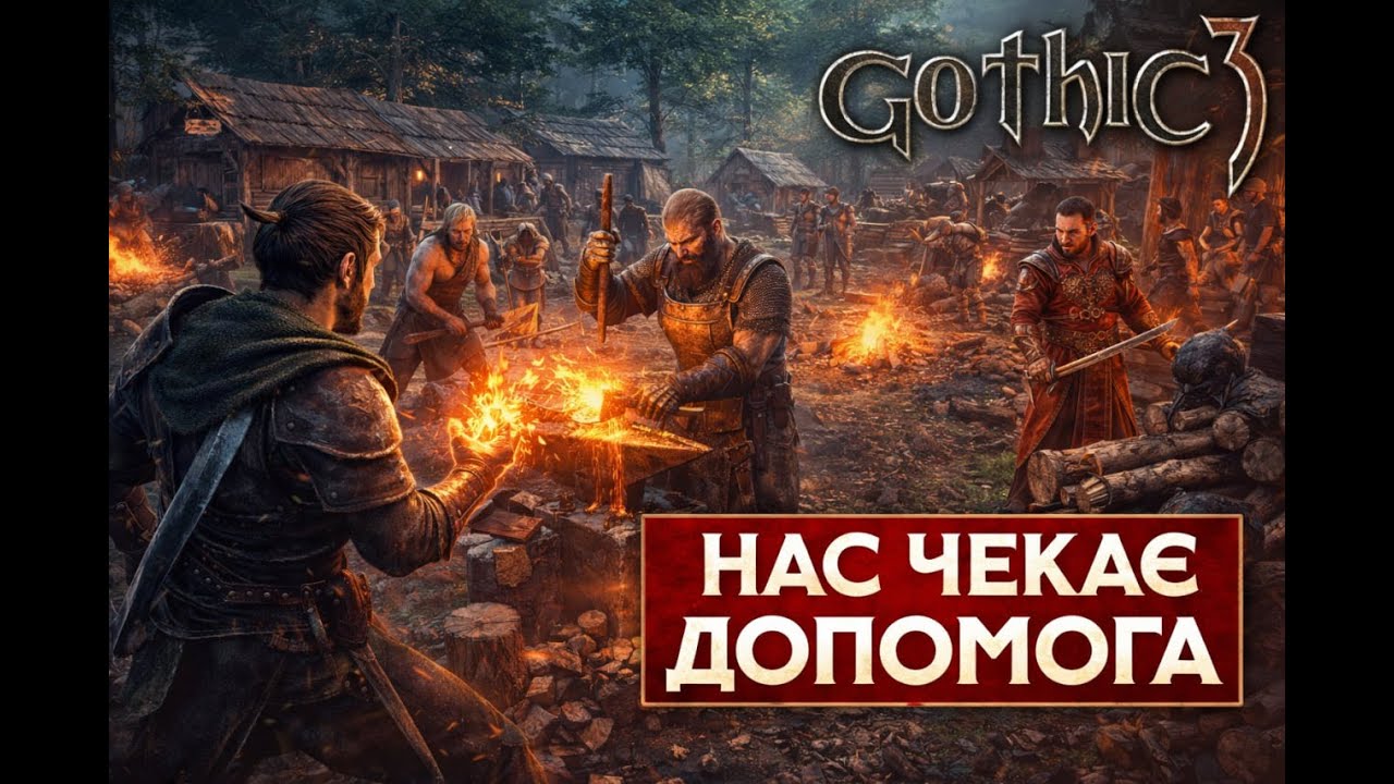 🔥 Gothic 3 | Проходження Українською | Серія 2 — Повстанський табір Редок