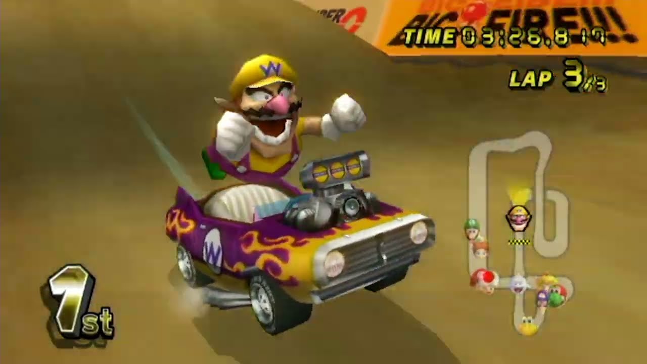Mario Kart Wii - 50cc Banana Cup - Wario