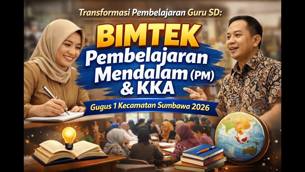 Transformasi Pembelajaran Guru SD: BIMTEK Pembelajaran Mendalam (PM) & KKA Gugus 1 Kecamatan Sumbawa