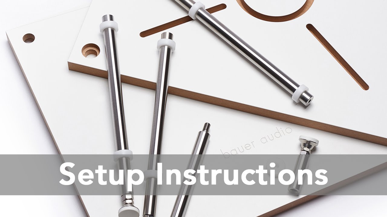 Bauer Audio rack: Setup Instructions (English)