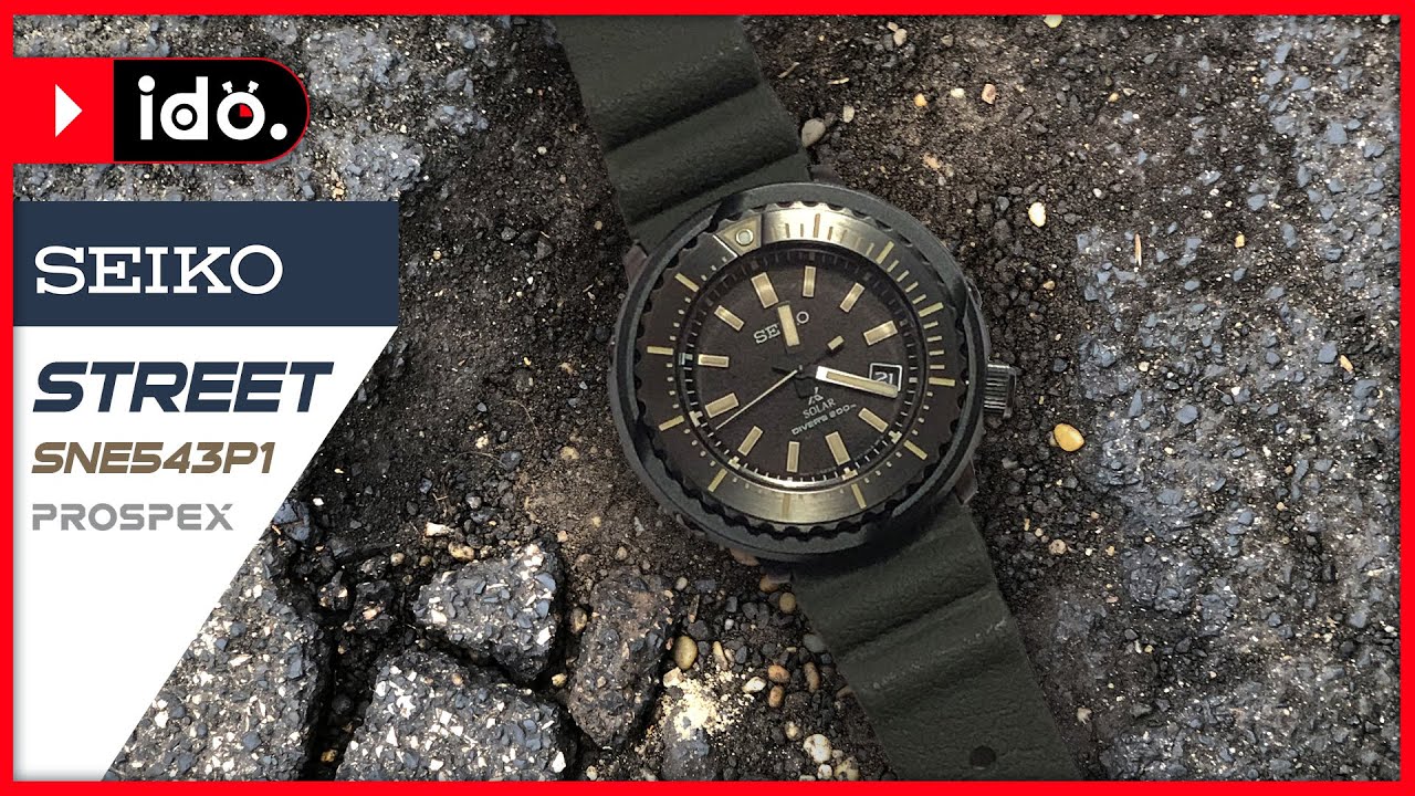 Seiko Street SNE543P1 /Baby Tuna/ bemutató magyarul, felirattal!   //Idő-PONT//