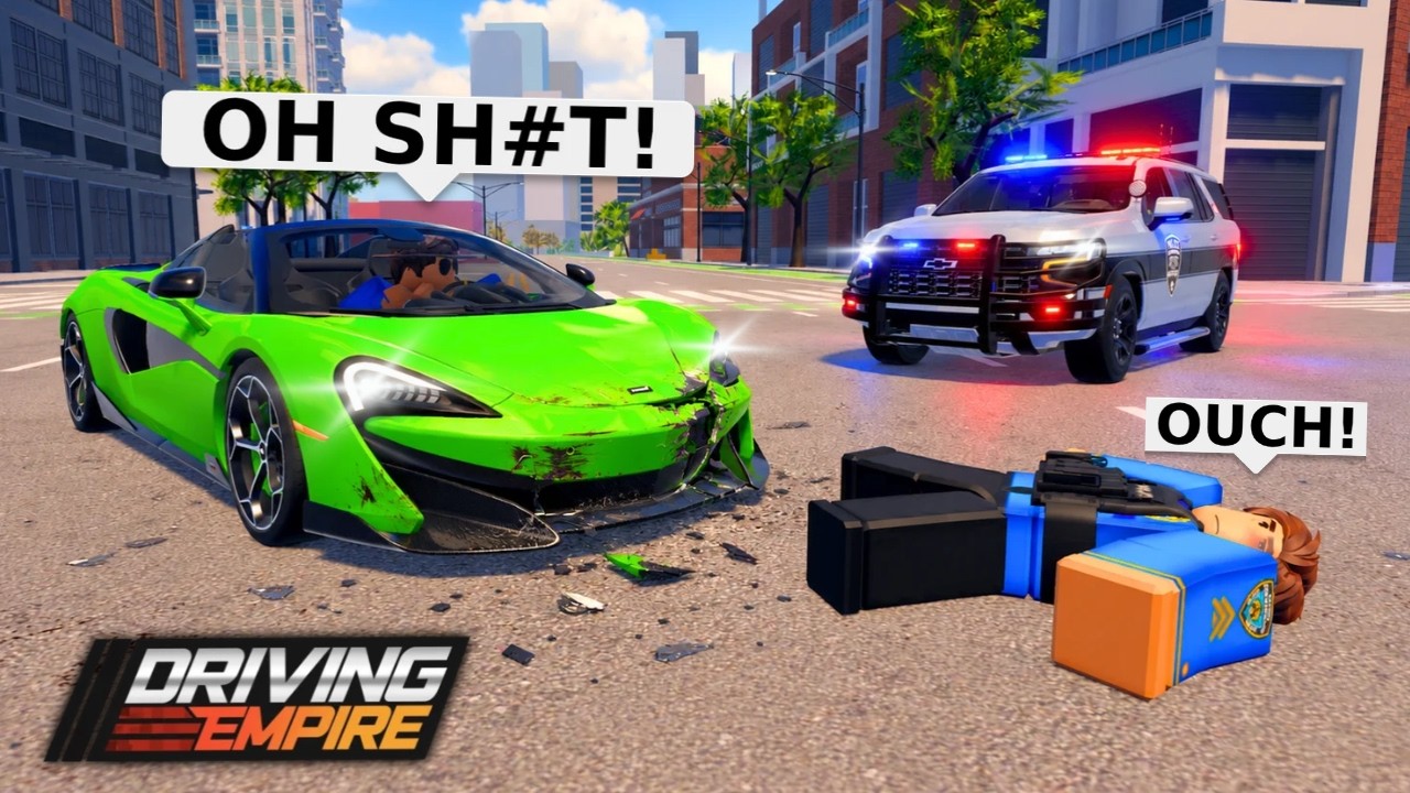 Я сбил полицейского в Driving Empire
