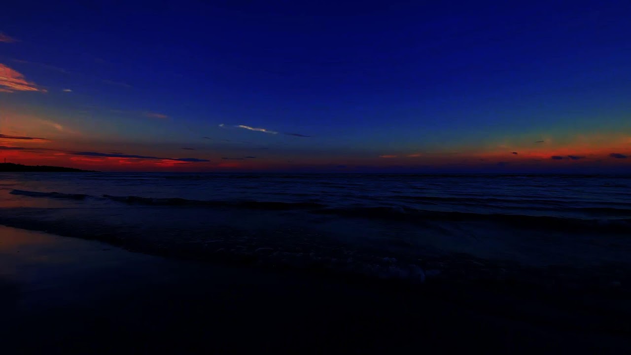 Deep Sleep Ocean Surf Sounds with Calm and Peaceful Night Beach