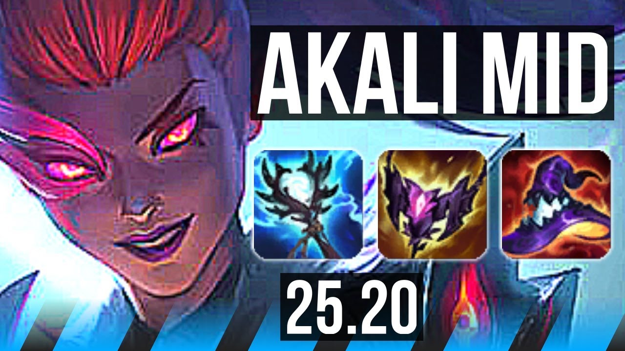 AKALI vs MEL (MID) | Godlike, 13/4/9 | NA Master | 25.20