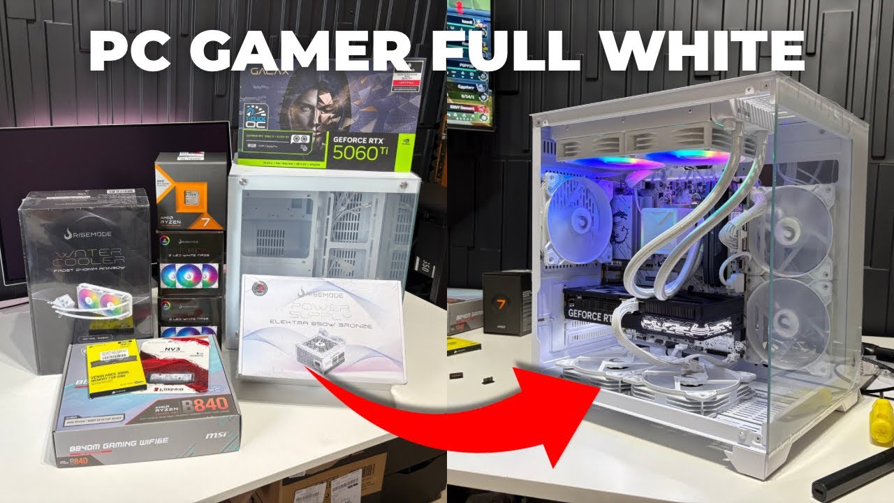 Esse PC GAMER FULL WHITE é a REALIZAÇÃO DE UM SONHO!