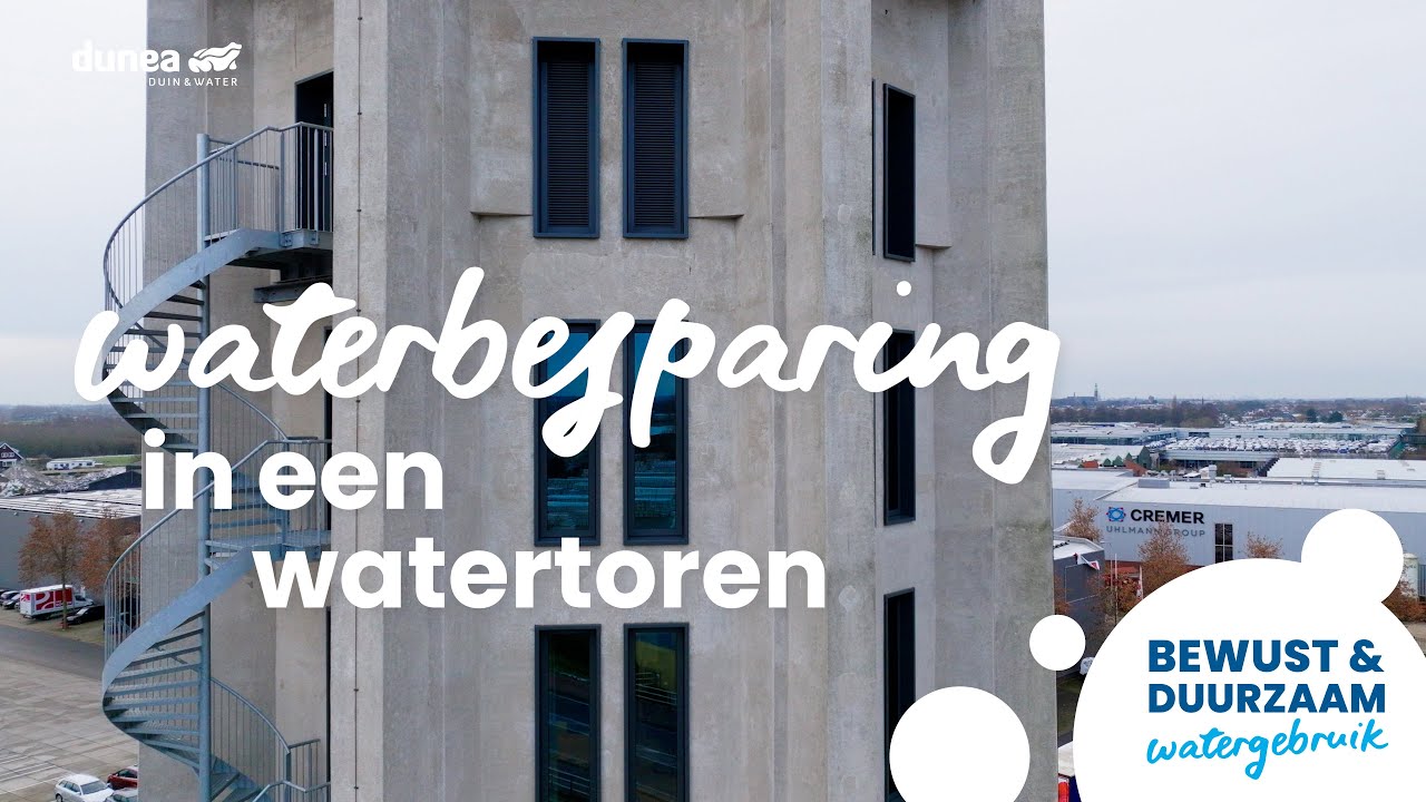 Waterbesparing in een watertoren