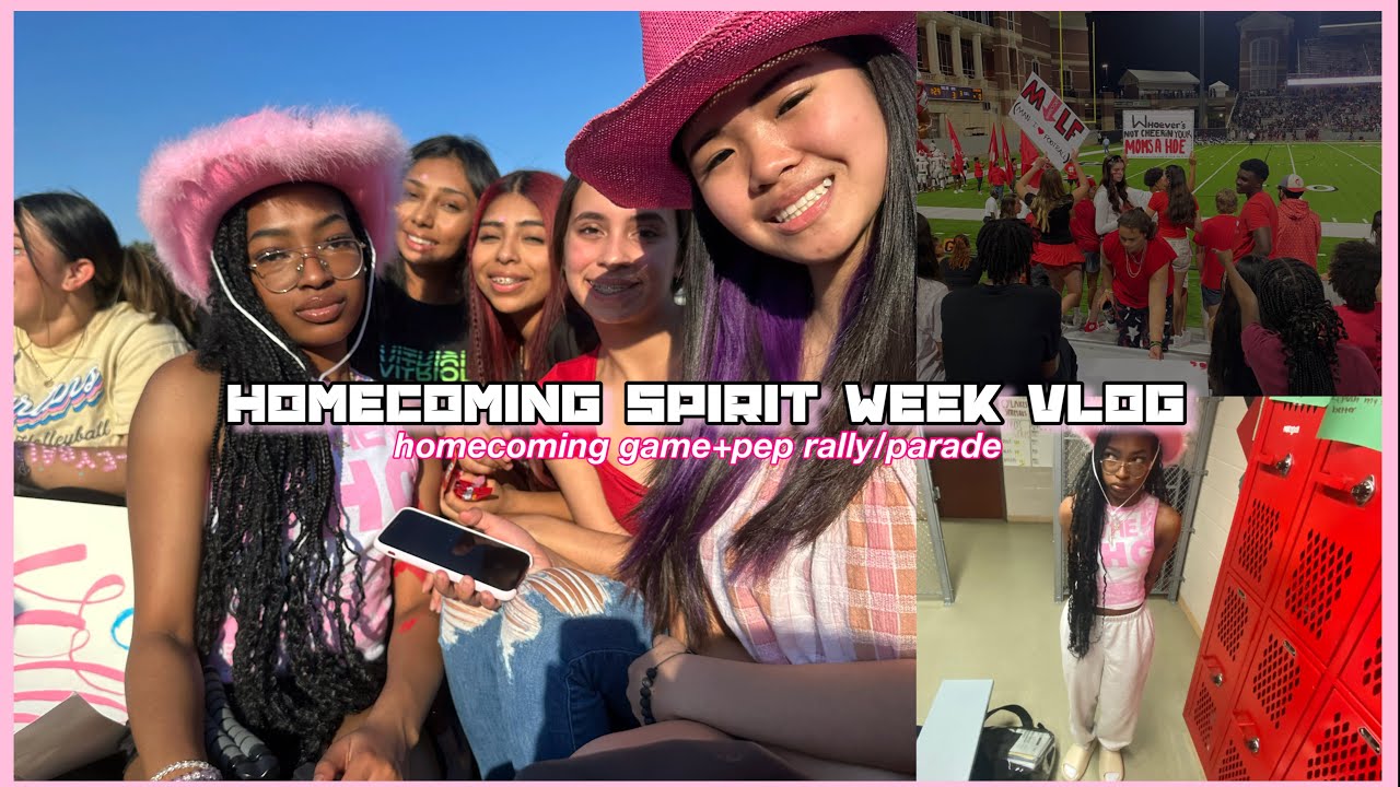 HOMECOMING SPIRIT WEEK VLOG 2022| hoco game+pep rally