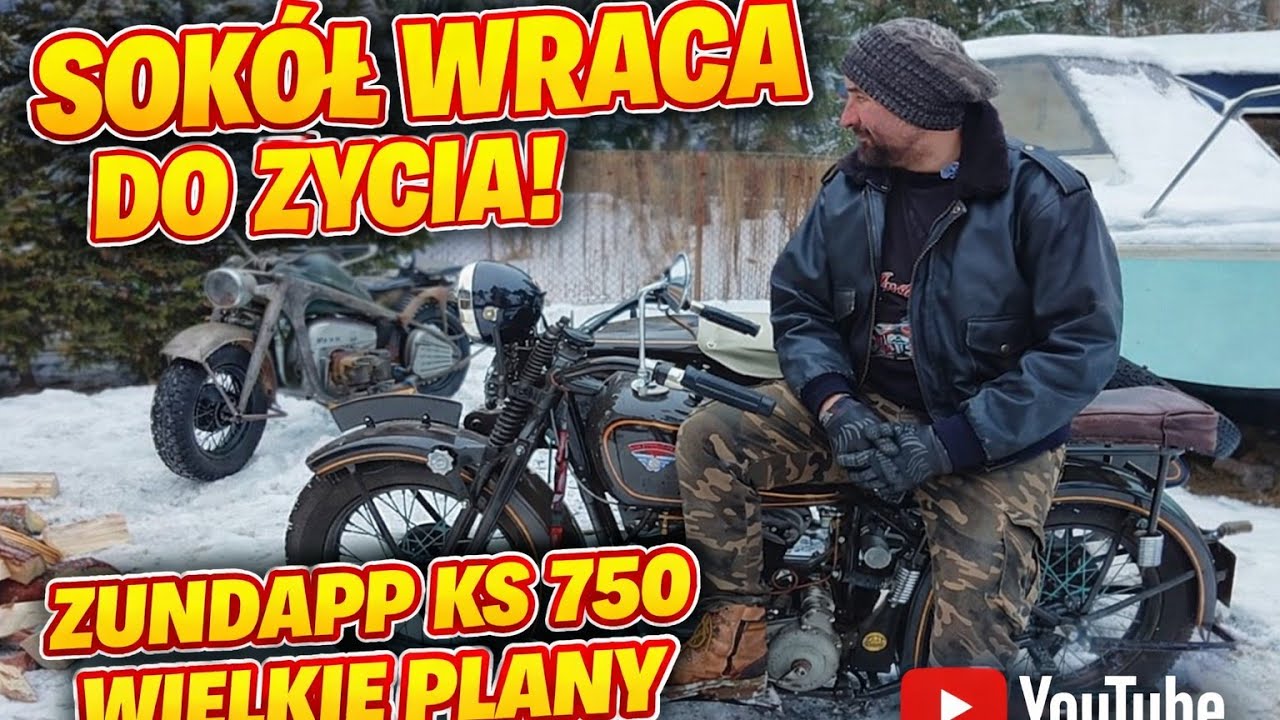 Sokół 1000 wraca do życia po latach spędzonych w garażu. Zundapp ks75O Wielkie plany 
