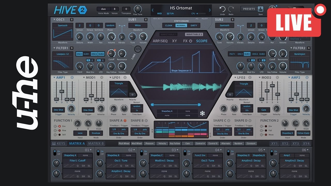 🔴LIVE | Hive 2 Masterclass with u-he - Tune in to WIN!!