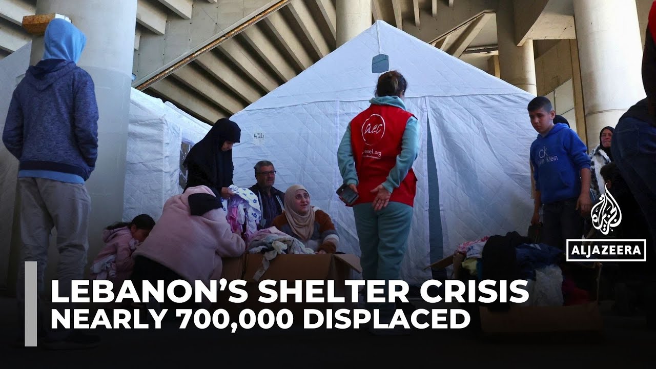 Lebanon struggles to shelter 700,000 displaced as Israel escalates attacks