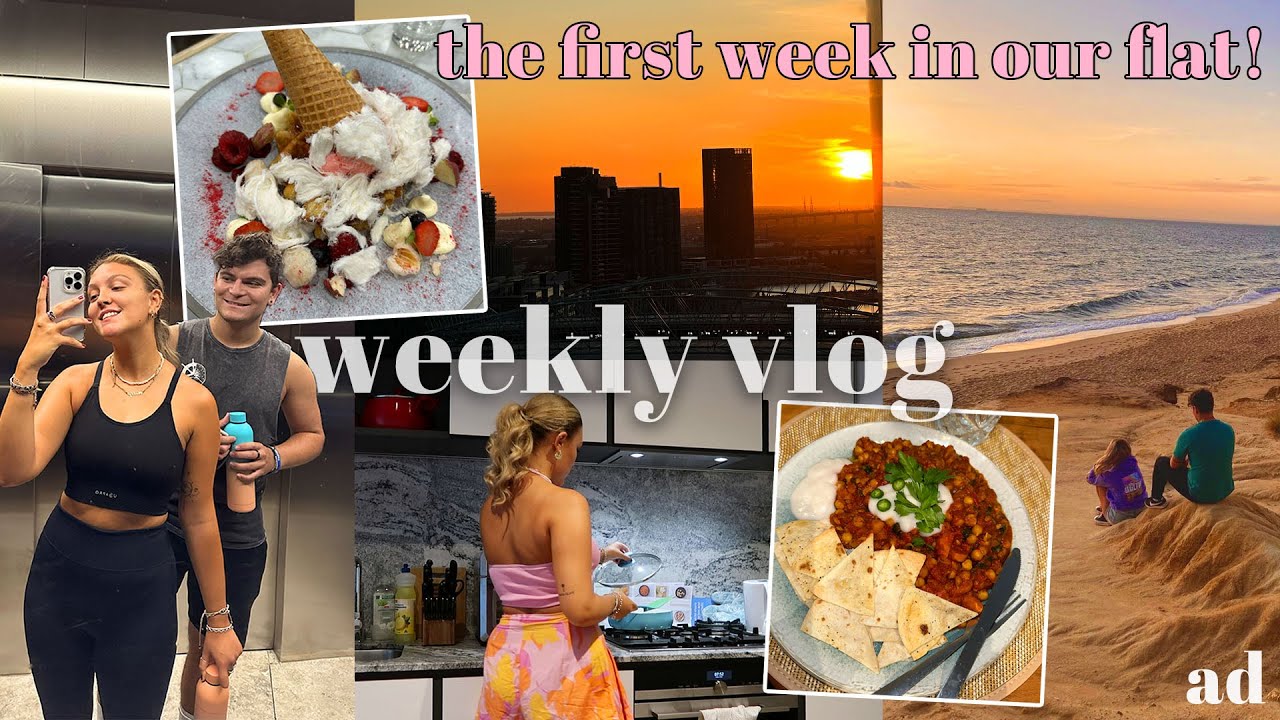 THE FIRST WEEK IN OUR FLAT! Getting A Job, Sunsets & Home Cooking! Ad