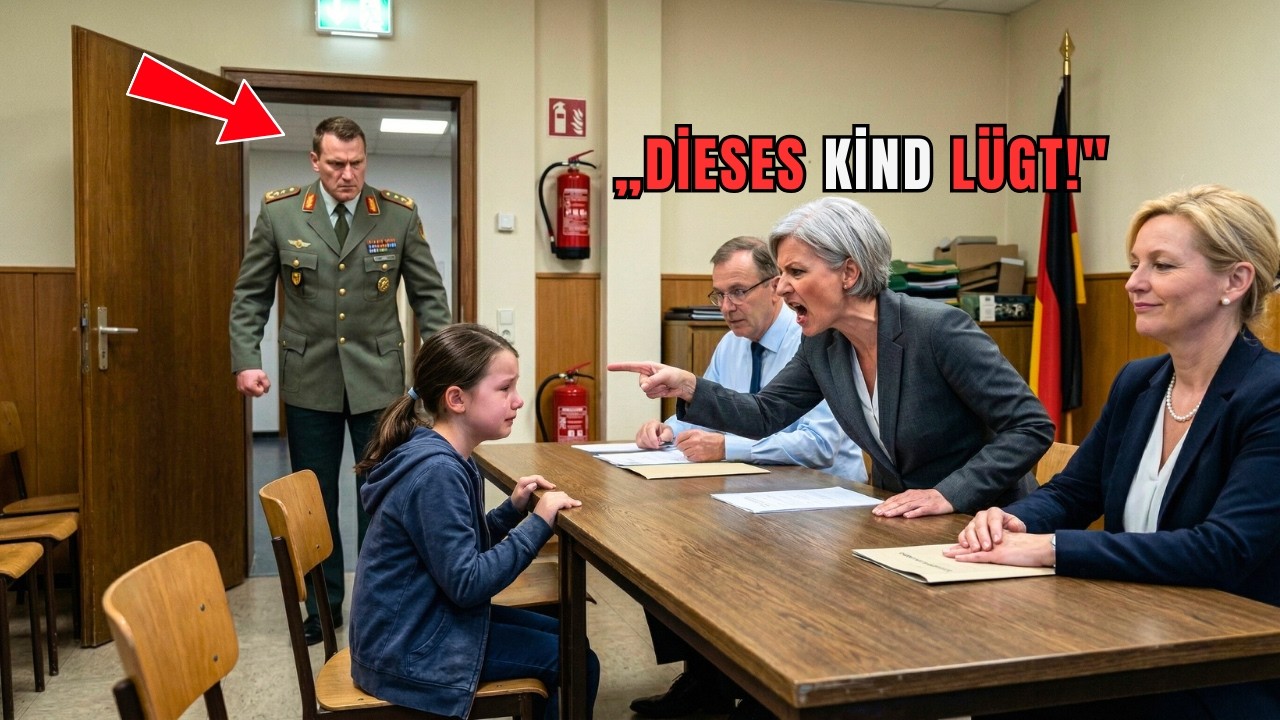 Richterin und Lehrerin gegen ein Mädchen – erstarren, als der GENERAL eintritt