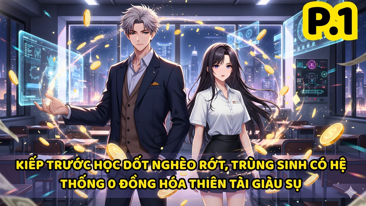 KIẾP TRƯỚC HỌC DỐT NGHÈO RỚT, TRÙNG SINH CÓ HỆ THỐNG 0 ĐỒNG HÓA THIÊN TÀI GIÀU SỤ | P1