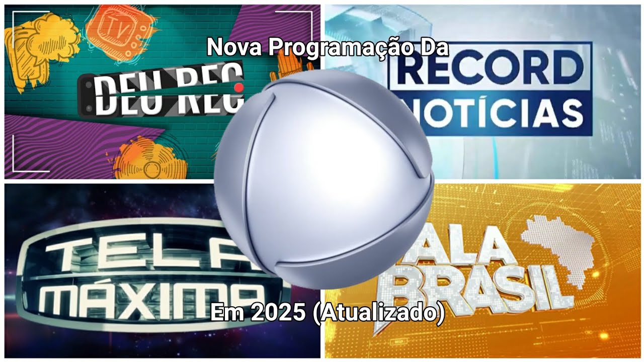 Nova Programa&ccedil;&atilde;o Da Record Em 2025 (ATUALIZADO) (SIMULA&Ccedil;&Atilde;O)