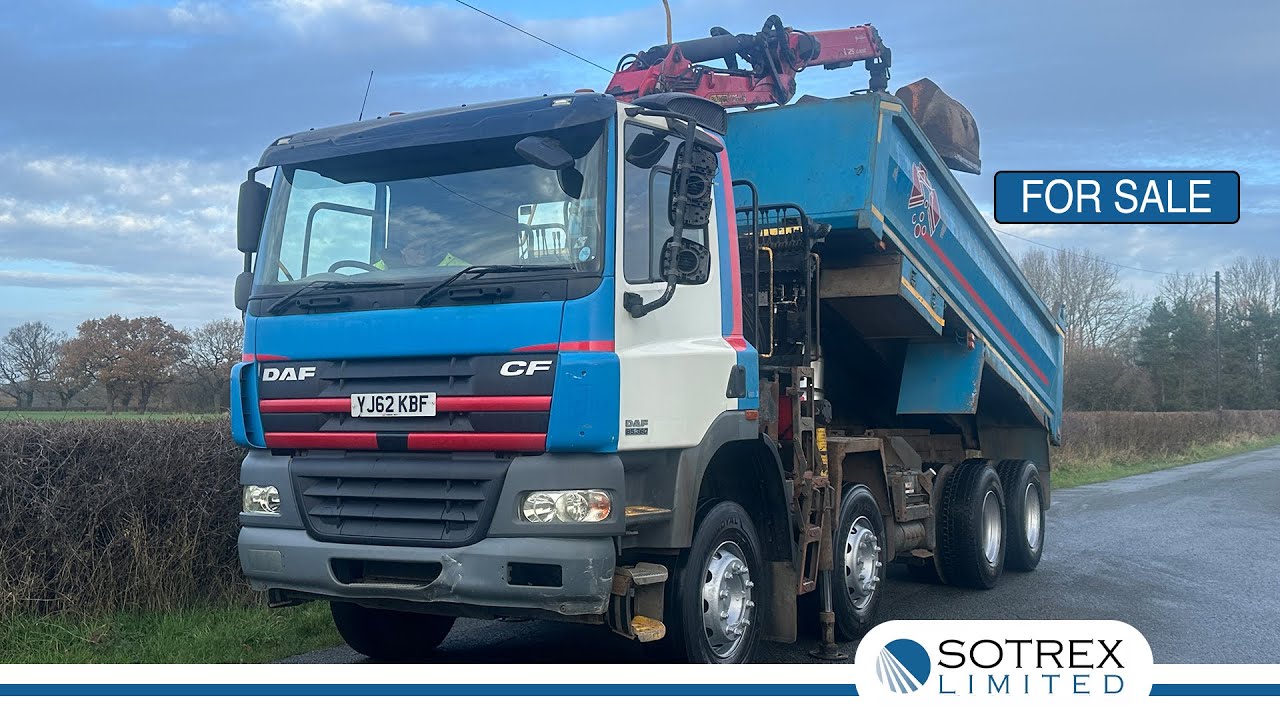 For Sale - New Stock From Sotrex: DAF CF85 410 8 X 4 Tipper with Grab