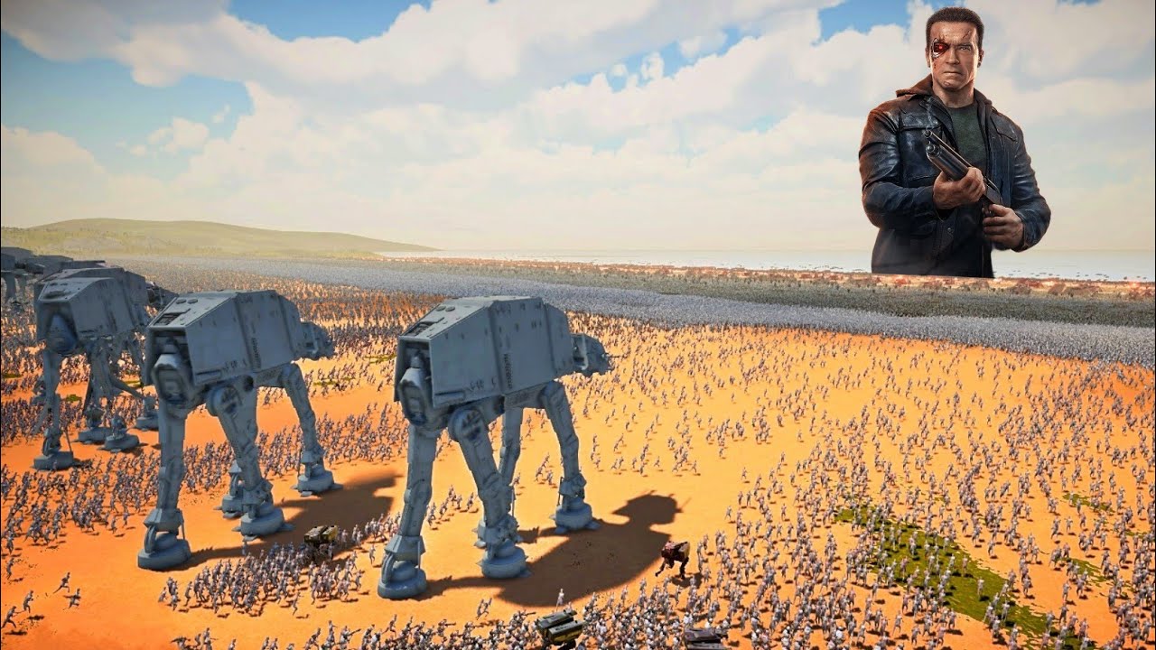 T-101 Terminators (Arnold) vs 5 MILLION STAR WARS Army - Ultimate Epic Battle Simulator 2