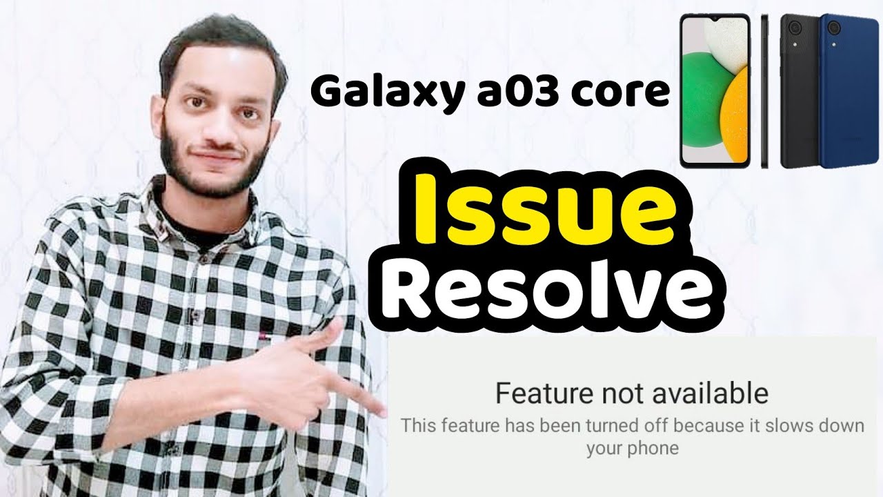 Feature Not Available in Samsung A03 Core | Samsung a03 core advanced settings