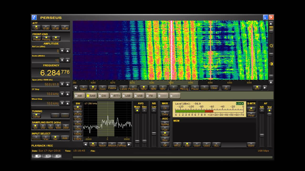 Zender Akenzo 6285 kHz AM 2016-4-17 1513z