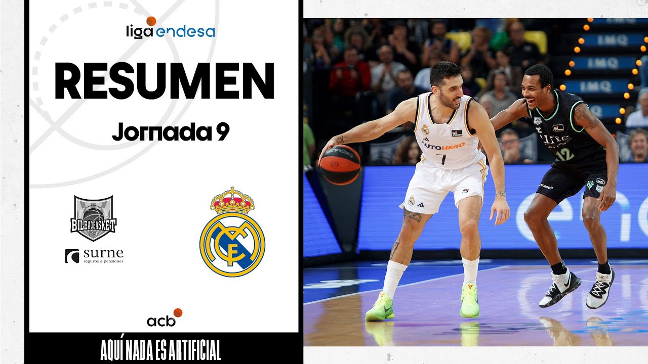 Surne Bilbao Basket - Real Madrid (84-87) RESUMEN | Liga Endesa 2023-24