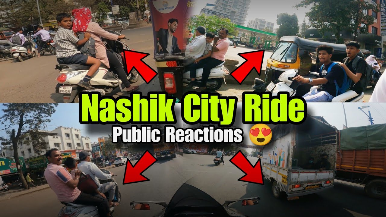 Nashik City Full Power Ride ⚡ | Public Looking Non-Stop 👀