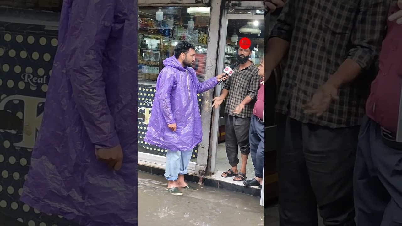 Visuals from Maisuma, Srinagar, where heavy rain has triggered waterlogging