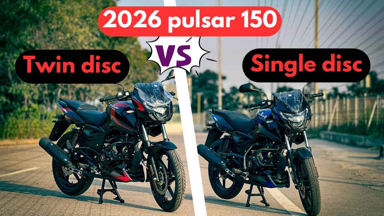 New 2026 bajaj pulsar 150 twin disc vs single disc comparison - LED Headlamp ||