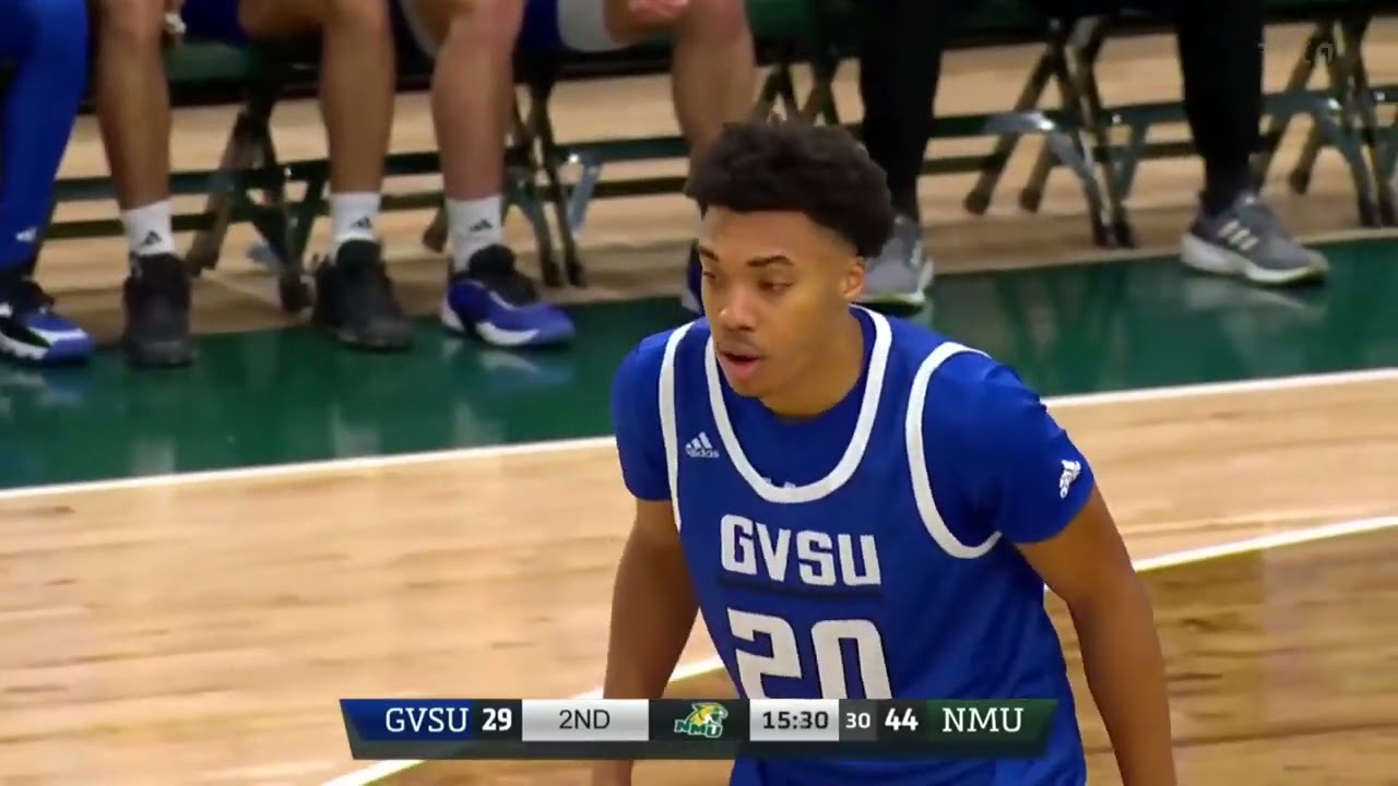 Grand Valley State Vs Northern Michigan - Men's Basketball | GLIAC Highlights