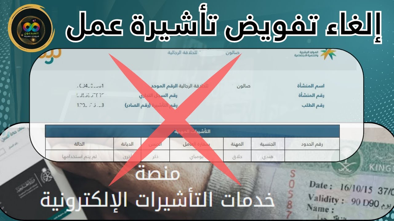 الشرح الكامل لطريقة إلغاء تفويض تأشيرة عمل وسداد رسوم الخدمة | وزارة الخارجية | غرفة الرياض