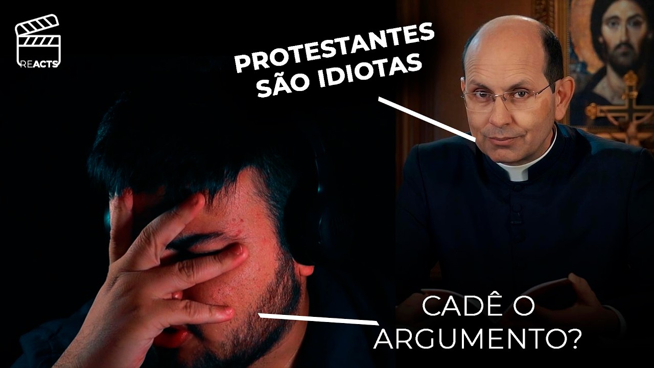 DEIVE LEONARDO &Eacute; UM FALSO PROFETA? PADRE CHAMA PROTESTANTES DE IDIOTAS?- REACT #3