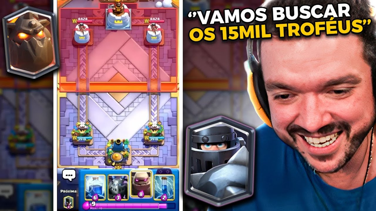 EM BUSCA DOS TRUFÉUS! GAULES JOGANDO CLASH ROYALE #2