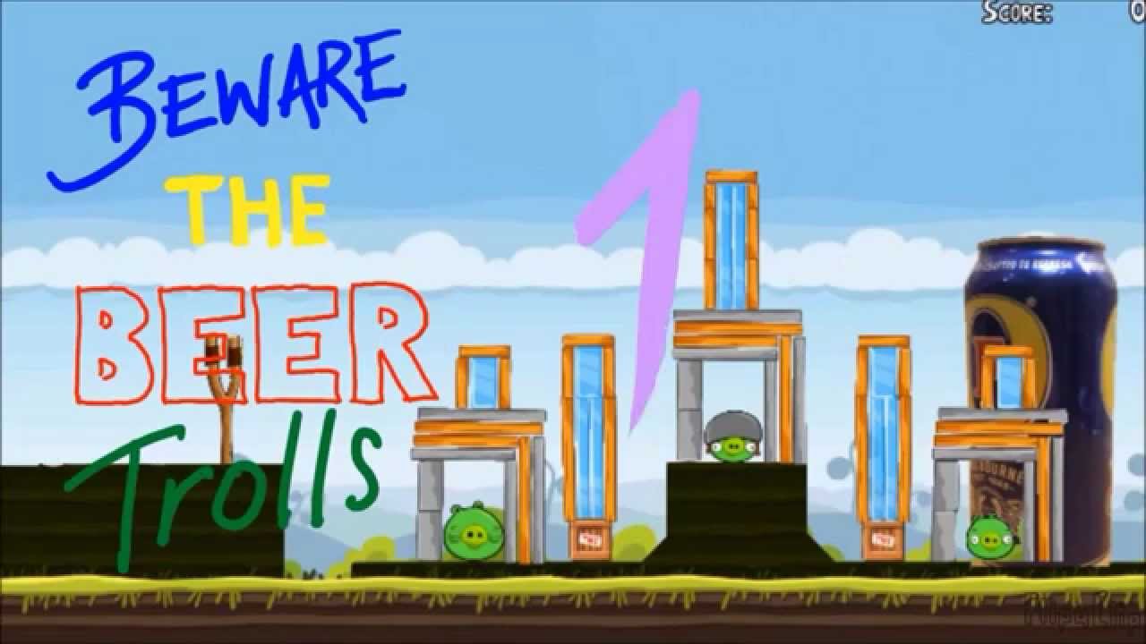 Angry Birds Vs Beer Troll