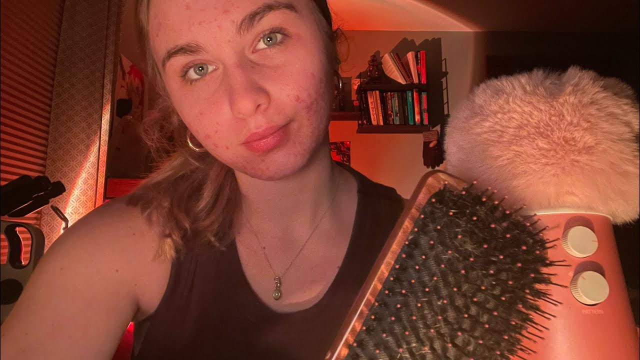 ✨ASMR✨ ~ Pampering you before bed! (Hair brushing, scalp massage, facemask)🧖‍♀️💤