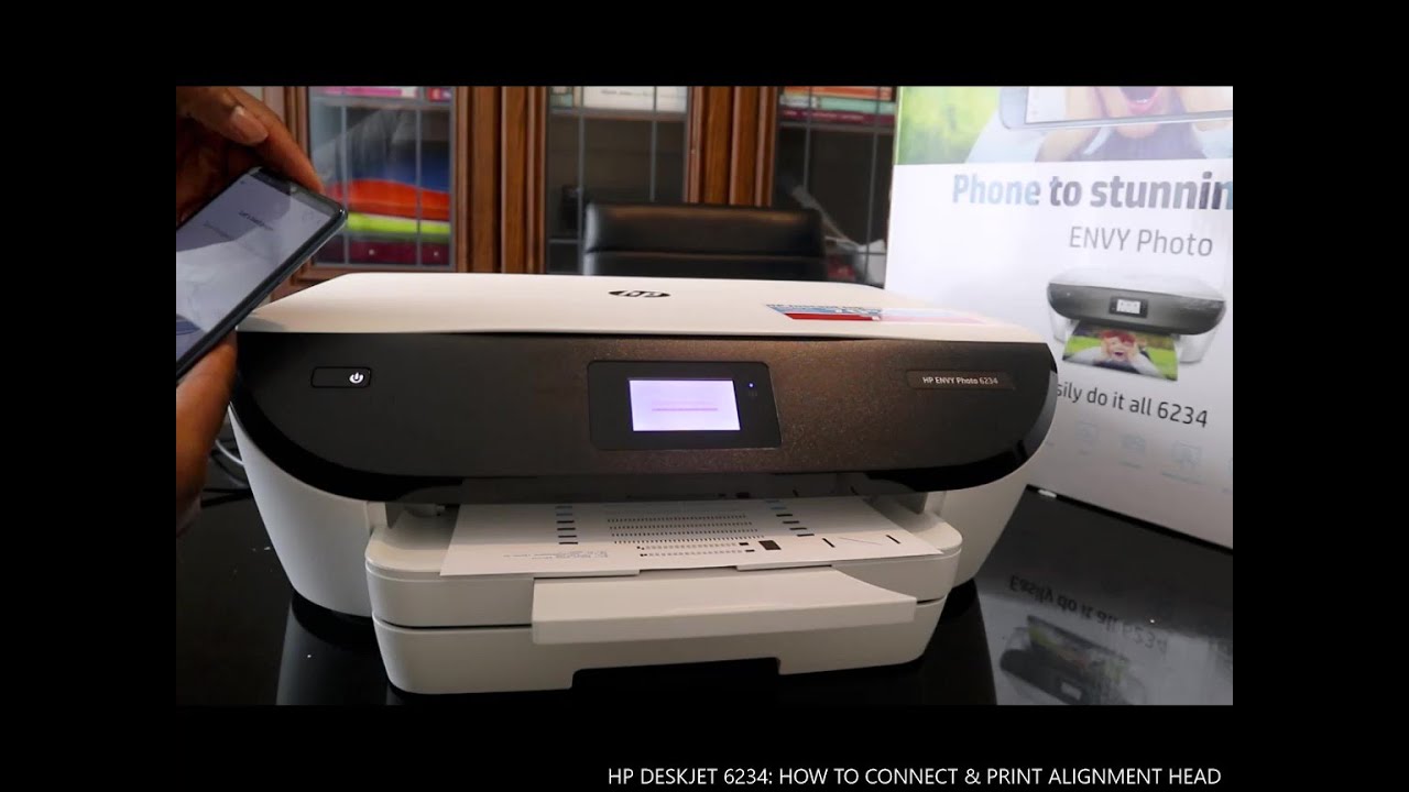 HP DESKJET 6234: HOW TO CONNECT & PRINT ALIGNMENT HEAD