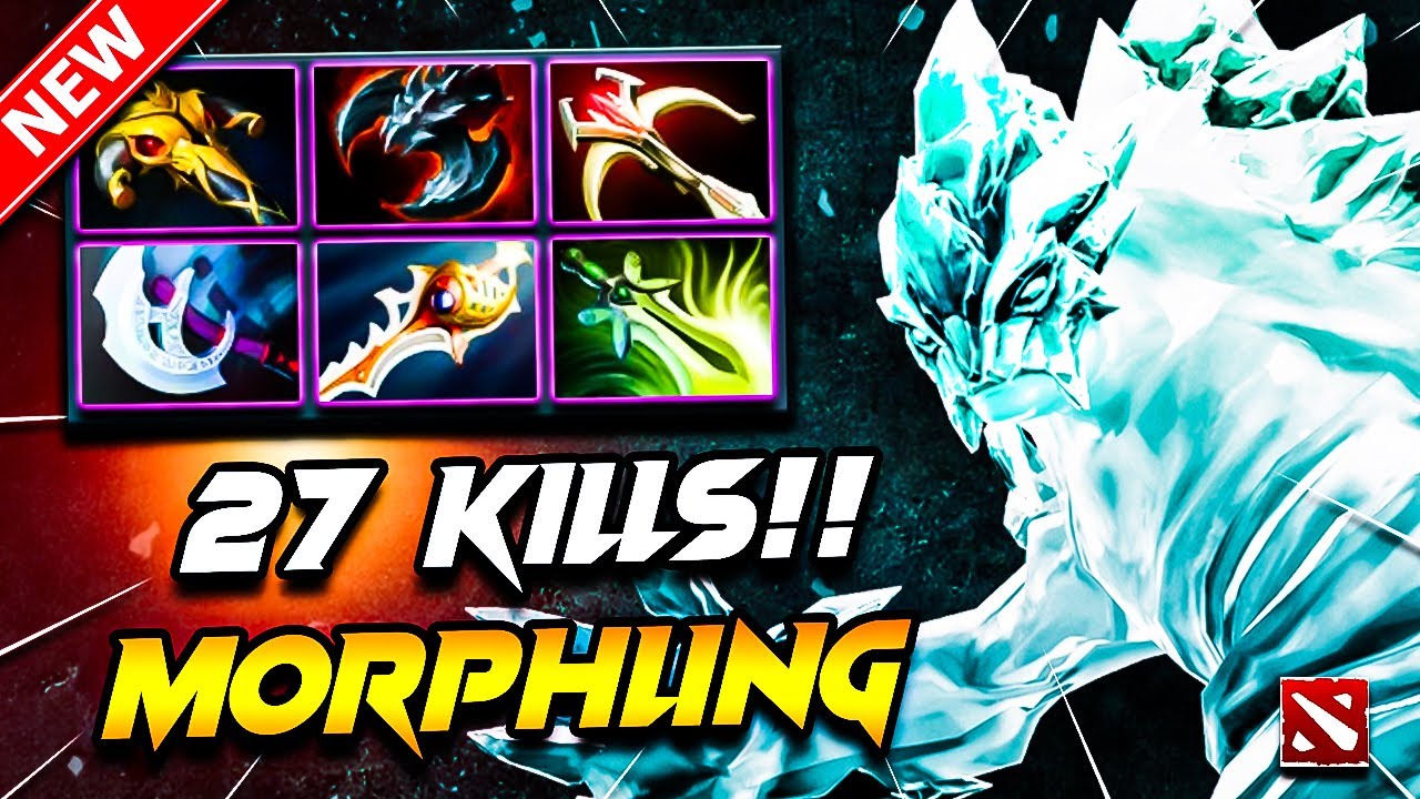 Dota 2 MORPHLING Gameplay | 27 Kill MORPHLING DOTA 2 Gameplay | Morphling Carry Build Gameplay 7.39
