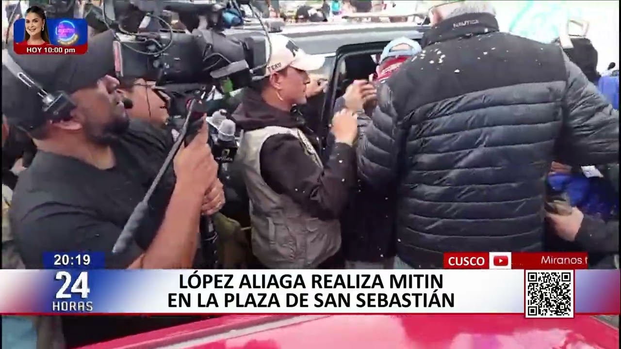 López Aliaga realza mitin en el Cusco