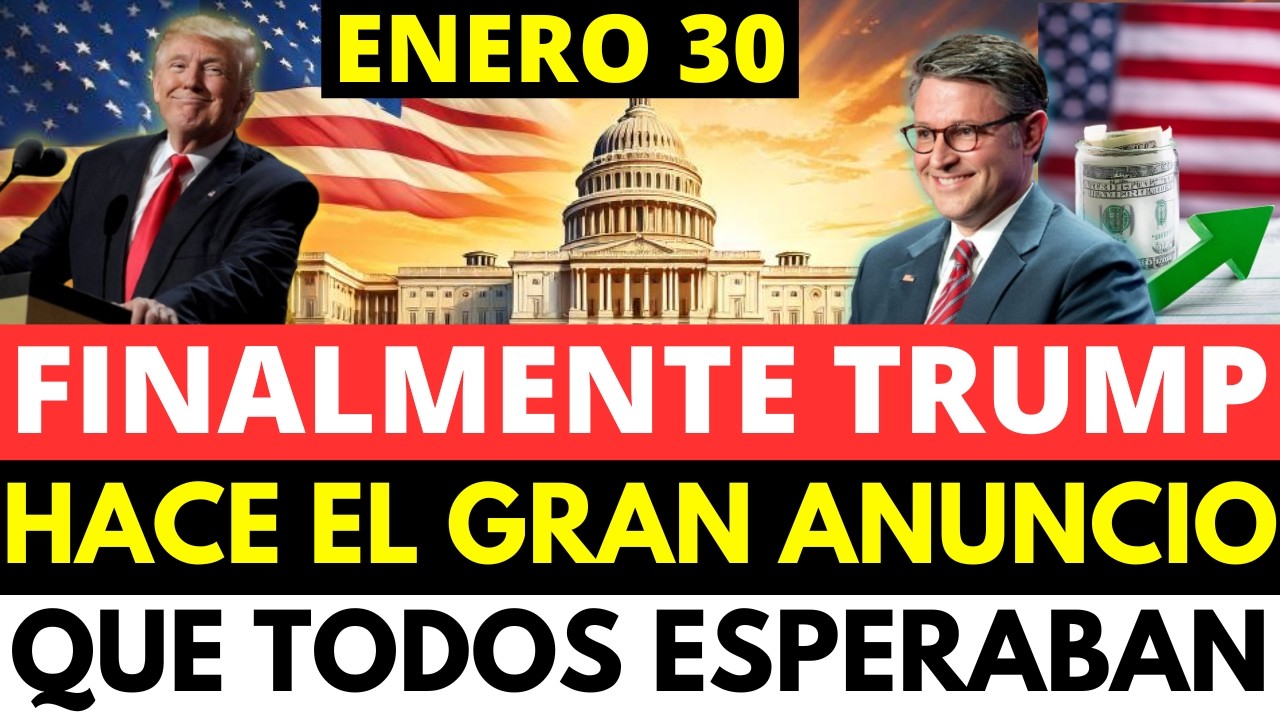 FINALMENTE TRUMP HACE EL GRAN ANUNCIO QUE TODOS ESTABAN ESPERANDO