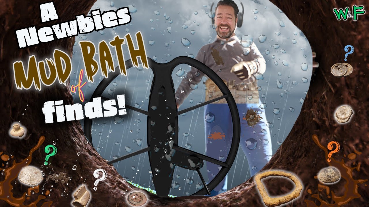 Random Metal Detecting Finds In a Mud Soaked Field | UK Farmland Noob Metal Detectorist