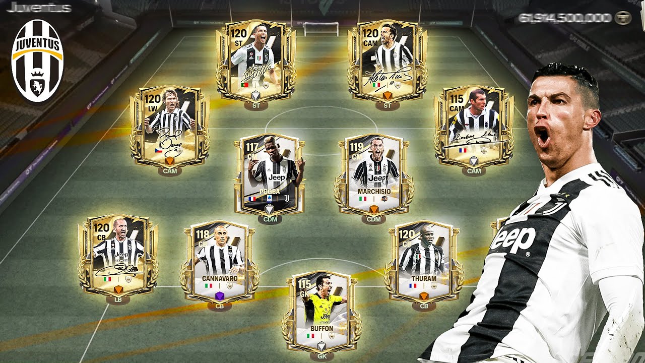 I Made Juventus All Time Best Ever Squad Builder! FC Mobile