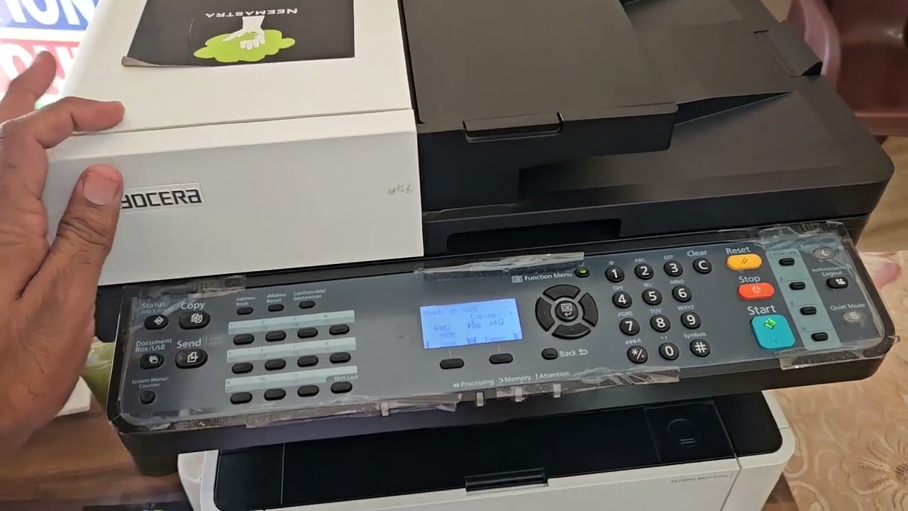 How to print two pages on one page | How to photostate two pages on one page | Kyocera