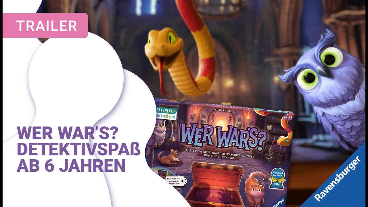Wer war’s? – Das sprechende Detektivspiel für kleine Spürnasen von Ravensburger🔍🦉