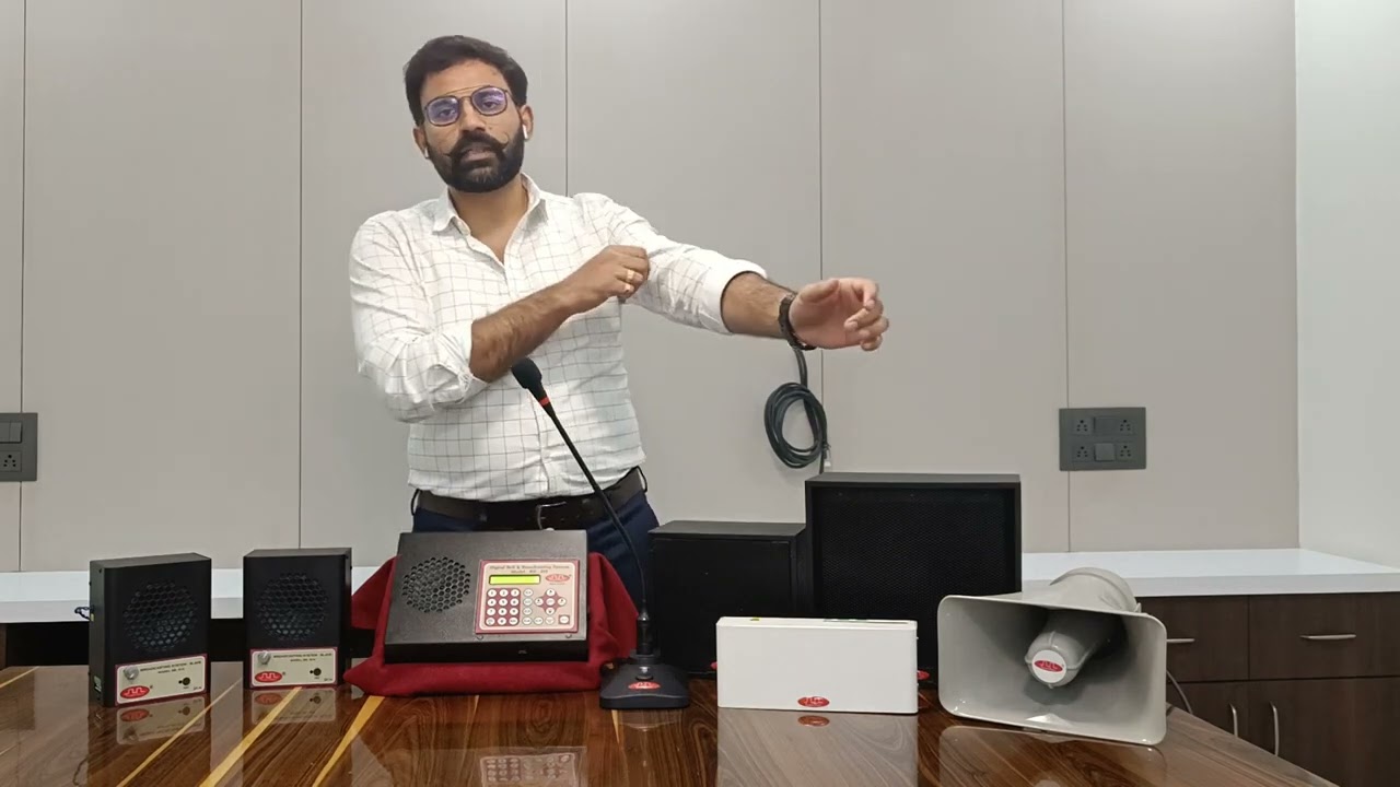 School Broadcasting & automatic Bell System Model  BS 101 Detailed Hindi classroom principal