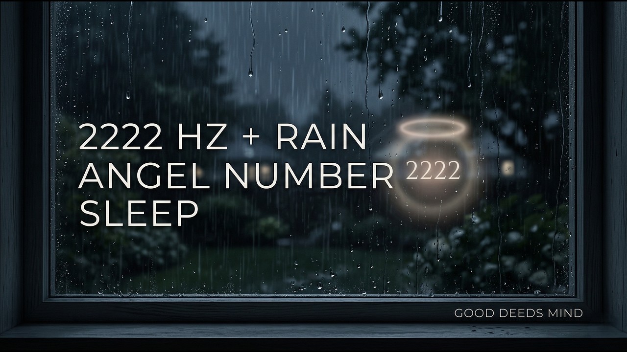 2222 HZ | Angel Number Frequency + Rain | Manifestation & Universal Alignment