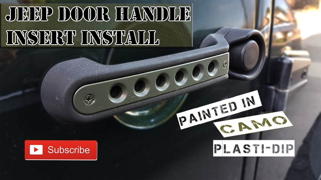 Jeep JK door handle insert Install