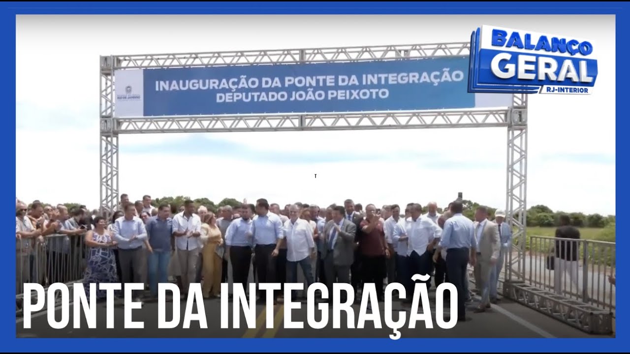 Ponte da Integração é inaugurada e tráfego liberado após 40 anos de espera