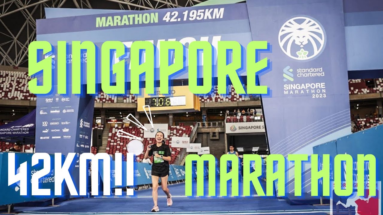 【RUN】ドキドキの初フルマラソン！シンガポールマラソン42kmの旅🔥Singapore standard chartered marathon 2023 !